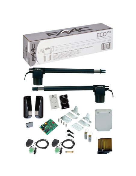 Motorisation portail battant Eco kit long FAAC