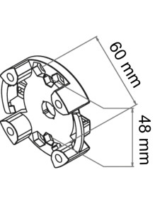 Support pour moteur TM45 FAAC 2