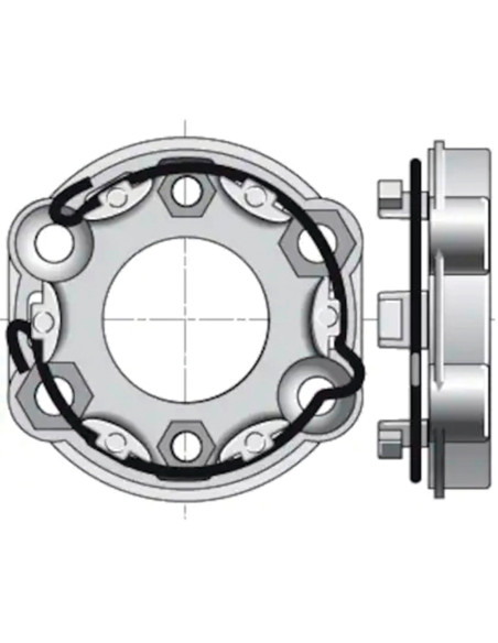 Support pour moteur SOMFY