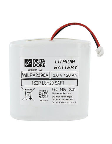 Piles et bloc piles pour alarme Tyxal + DELTA DORE