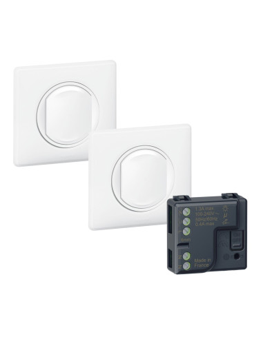 Kit 2 interrupteurs sans fil + 1 micromodule...