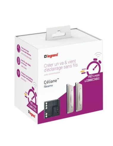 Kit 2 interrupteurs sans fil + 1 micromodule...