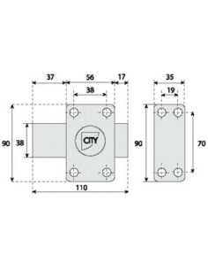 Verrou CITY ISR6 Varié - ISEO_CITY