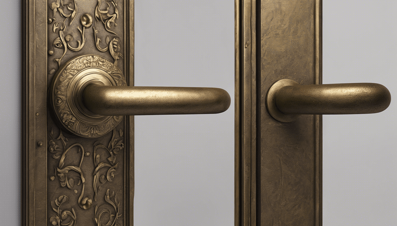Cette poignée de porte en laiton cache-t-elle un secret antique ?