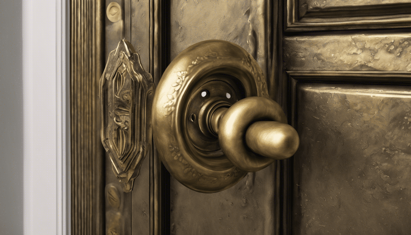 Cette poignée de porte en laiton cache-t-elle un secret antique ?