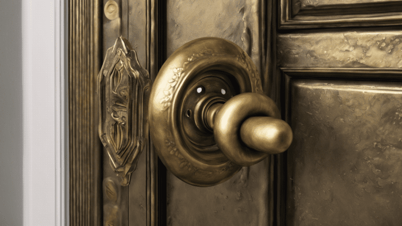 Cette poignée de porte en laiton cache-t-elle un secret antique ?